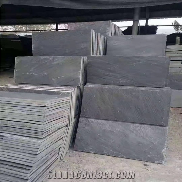 Black Riven Slate Tiles,Charcoal Grey Split Face Stone