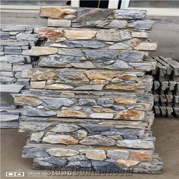 Blue Quartzite Cement Stacked Stone,Walling Veneer Tiles