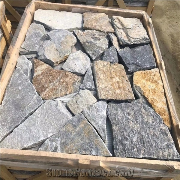 Blue Slate Wall Corner Stone,L Shape Walling Cladding