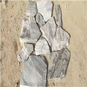Cloudy Grey Marble Crazy Paver,Random Paving Tiles