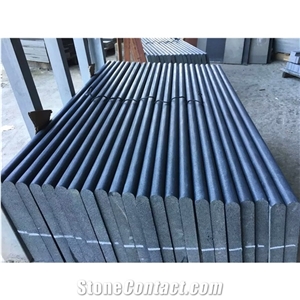 Honed Black Basalt Garden Stair Steps