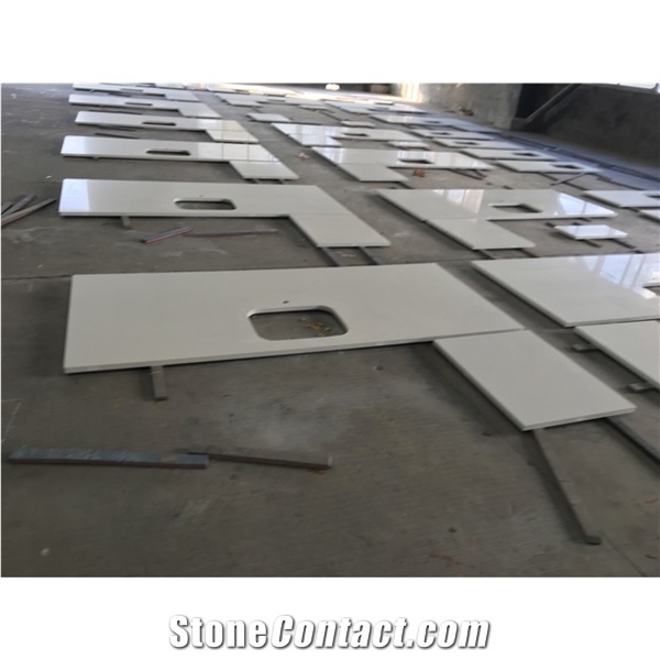 Pure White Artificial Quartz Surface Stone Slab Price