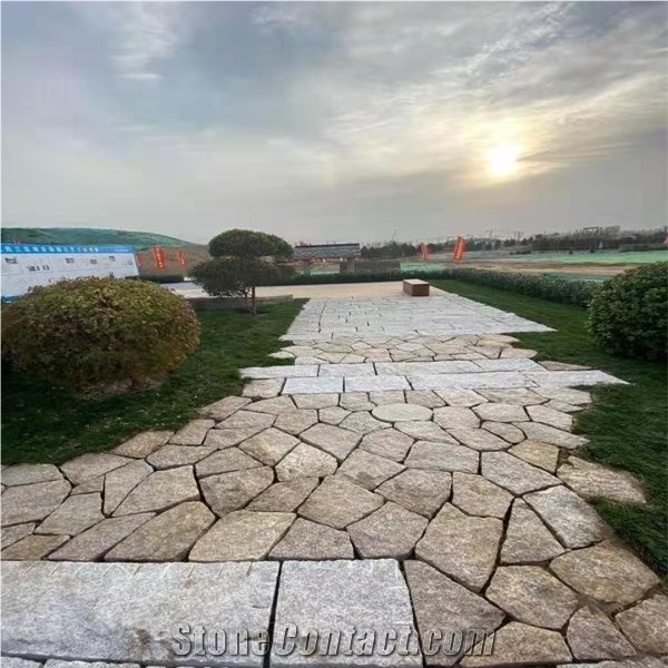 Yellow Landscaping Stone,Garden Retaining Walls