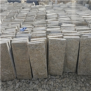 Yellow Quartzite Mushroom Wall Cladding, Exterior Decorrat