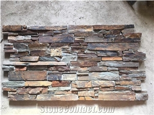 California Golden Meshed Tiles Hebei Slate Culture Stone