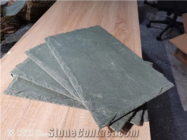 Green Gray Grey Natural Slate Roofing Tiles