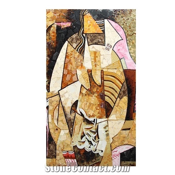 Abstract Medallions,Scissors Painting for Wall