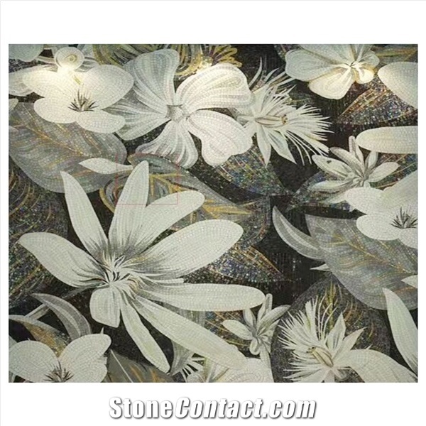 All Kinds Of Sunflowers Glass Marble Mosaic Artworks