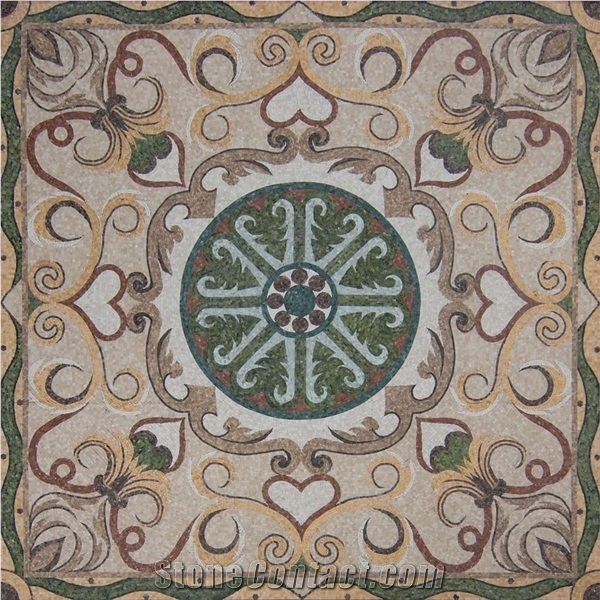 Glass Arts,Exoticism Design Medallion for Floor