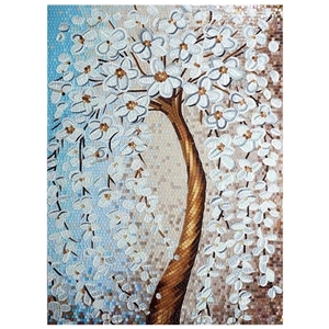 Pachira Macrocarpa with Moon Brown Background Medallion