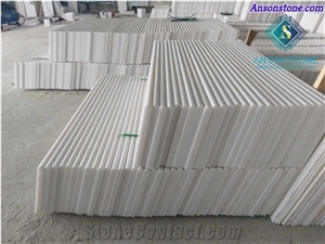 Polished Pure White Marble Stair Steps and Risers