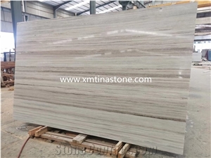 Crystal Wooden Polished Marble Tiles Slabs