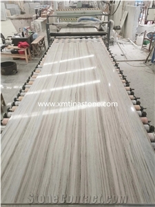 Crystal Wooden Polished Marble Tiles Slabs