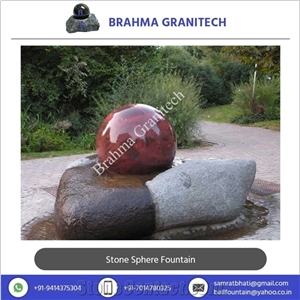 Sphere Fountains, Rolling Ball Fountains, Granite Ball Garden Fountain