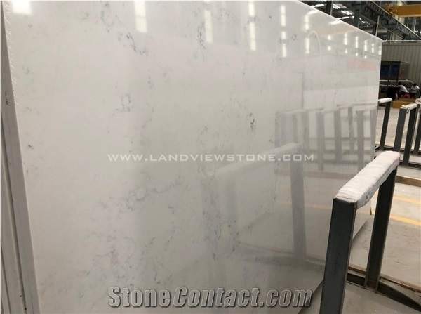 Marquina Quartz Black Calacatta Quartz for Kitchen Countertop