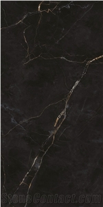 Black Marble Porcelain Slabs 120x60 Display Wall Cladding