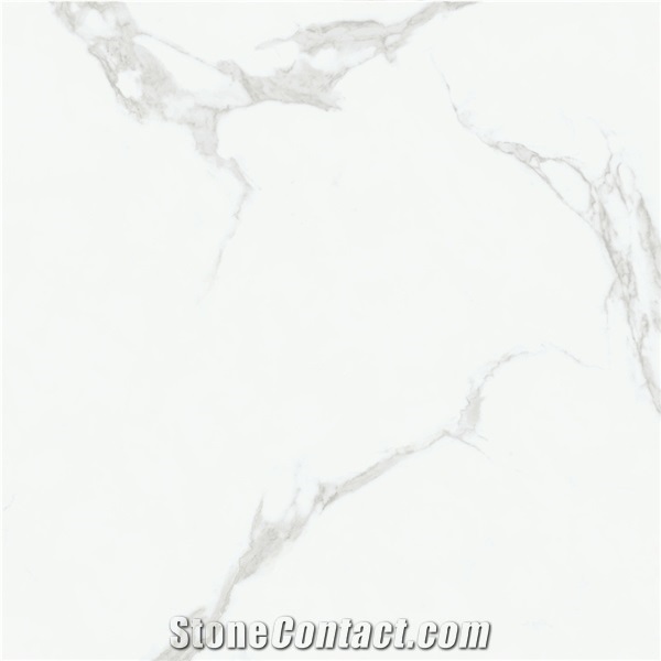Calacatta Oro Marble Look Ceramic Glossy Kitchen Tiles