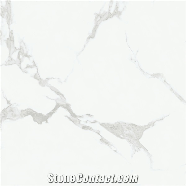 Calacatta Oro Marble Look Ceramic Glossy Kitchen Tiles