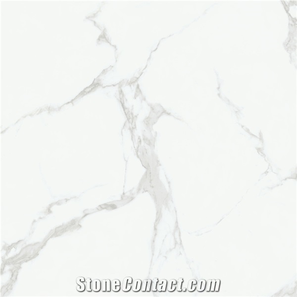 Calacatta Oro Marble Look Ceramic Glossy Kitchen Tiles