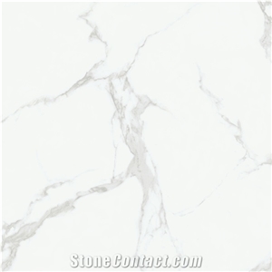 Calacatta Oro Marble Look Ceramic Glossy Kitchen Tiles