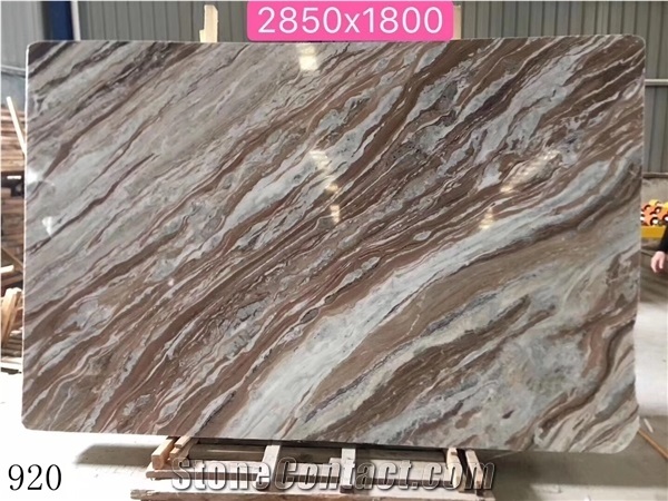 India Fantasy Brown Marble Slabs