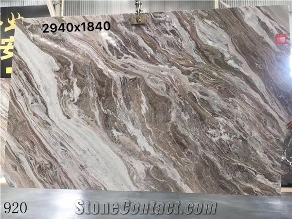 India Fantasy Brown Marble Slabs