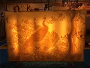 Iran Orange Agate Onyx Slab Wall Flooring Tiles Bookmatch