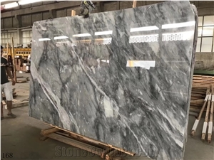 Royal Ice Grey Marble Luxury Deep Gray Slab Wallong Tiles