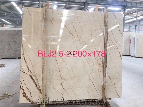 Turkey Sofita Gold Marble Root Lines Grain Interior Walling