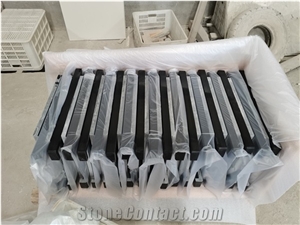 Pure Black Quartz for Countertop and Vanity Top