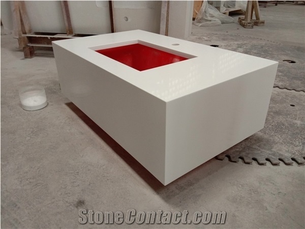 Pure White Quartz for Countertop
