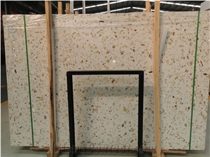 Translucent Cement Terrazzo Bathroom Tile and Floor