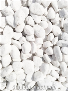 Snow White Round Pebble Stones