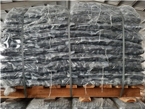 Tumbled Black Pebbles for Landscaping Garden Decoration