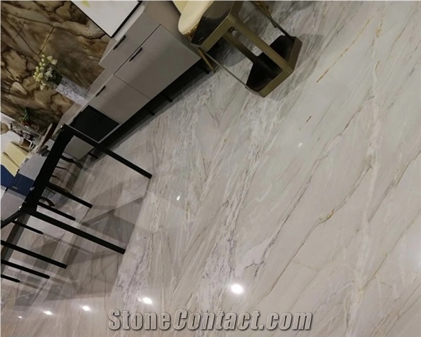 Nuage White Quartzite Slabs