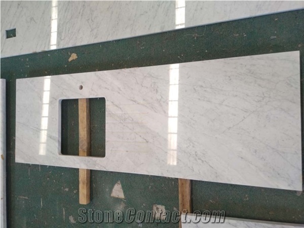 Bianco Carrara White Marble Countertops
