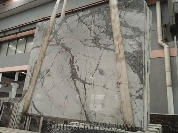 Eksioglu Calacatta Iceberg White Marble Slabs