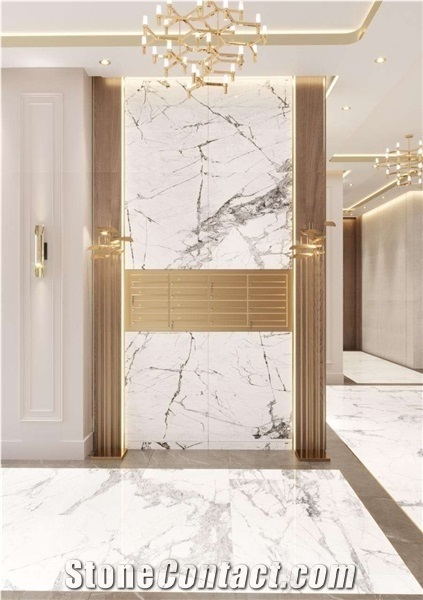 Eksioglu Calacatta Iceberg White Marble Slabs