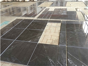 Pietra Grey Marble Tiles and Grey Marble Slabs
