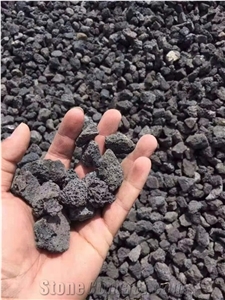Pebbles Ways Black Lava Stone