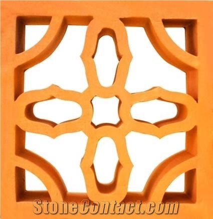 Terracotta Clay Breeze Brick, Terracotta Bricks