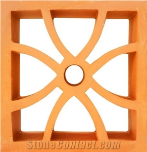 Terracotta Clay Breeze Brick, Terracotta Bricks