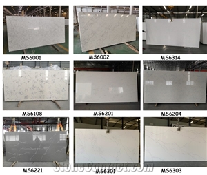 High Quality Artificial Quartz Carrara Slabs for Worktop
