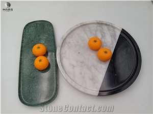 New Design Decorative Tray Marble Pattern Fruit Tray
