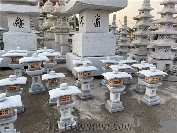 Japanese Style Stone Lantern Jn-003- Granite Japanese Garden Lantern
