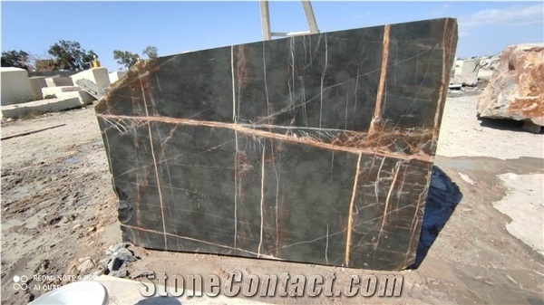 Black Aziza Marble Blocks/ Sahara Noir Marble Blocks