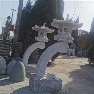 Garden Stone Lantern Cemetery Lantern Granite Lanterns, Japanese Lantern