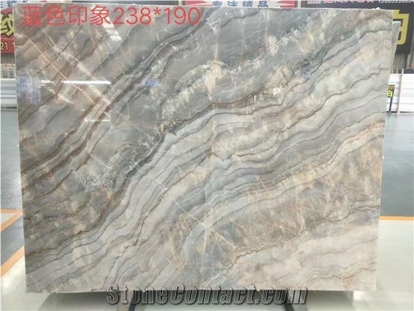 River Blue Marble for Floor Tile