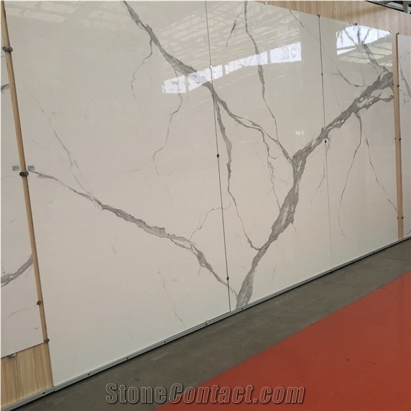 Artificial White Marble Sintered Stone Decoration