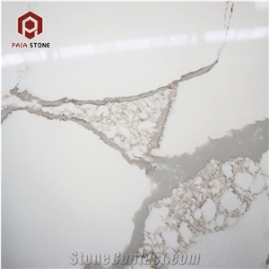 Good Quality Polished White Calacatta Quartz